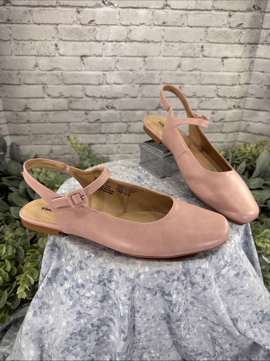 Sonoma Goods For Life Shoes - SONOMA “Lizbethh” Blush Round-Toe Open Heel Slingback Dress Flat WMS 9.5M 🩷 NIB